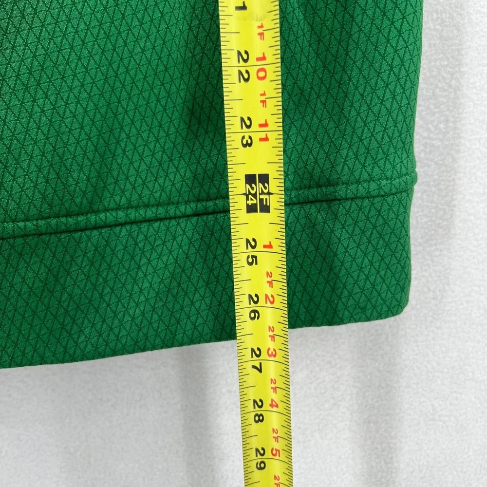 Under Armour Fleece Hoodie Size Small Green Loose Fit Geometric Full Zip Hooded‎
